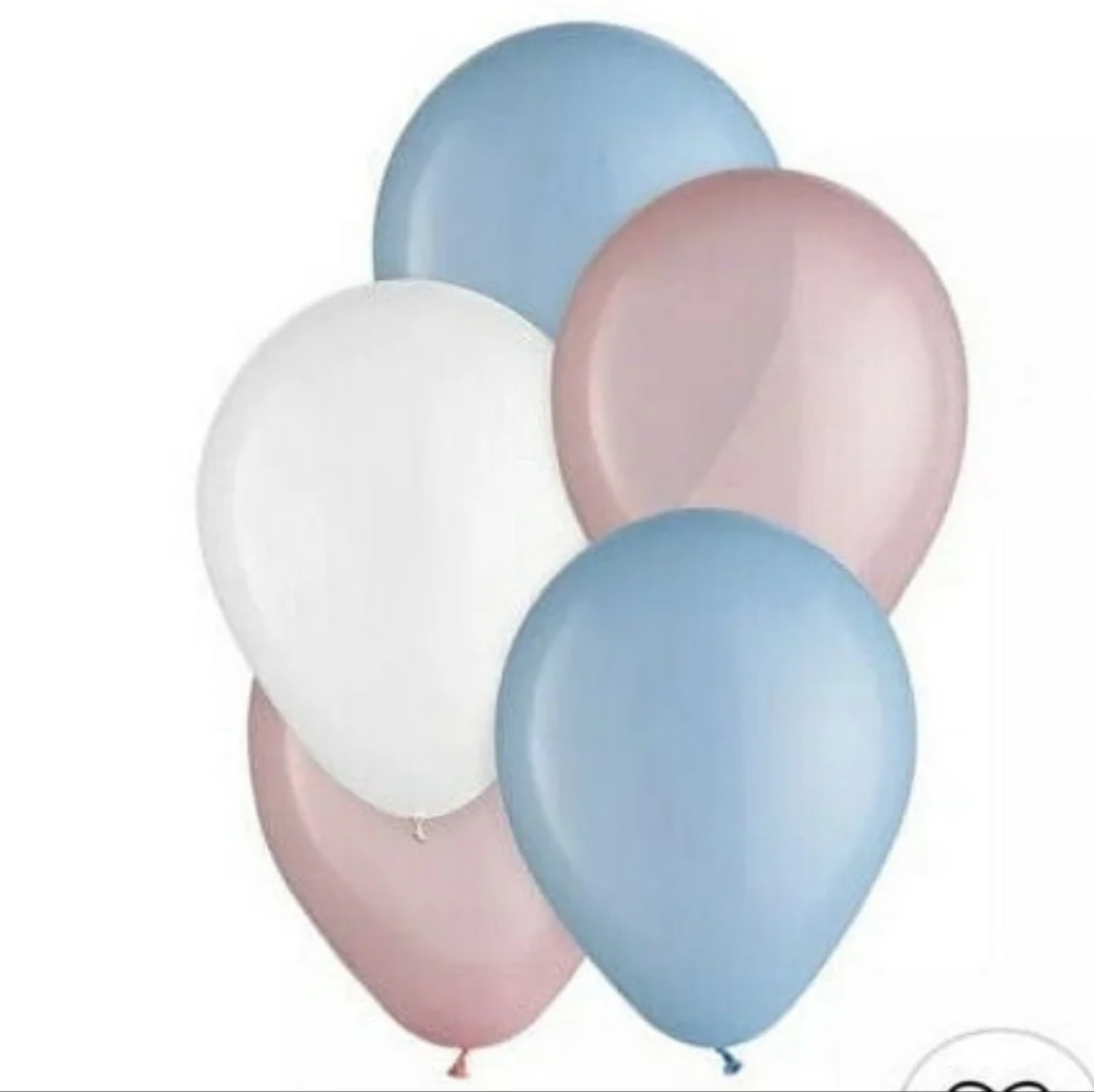 NEW Pastel Blue and Pink Party Balloons